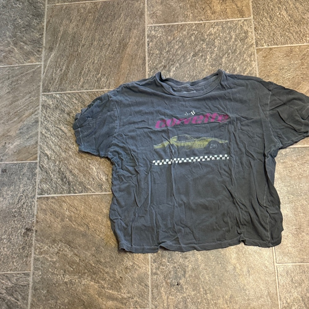 Gray Graphic Women's Top